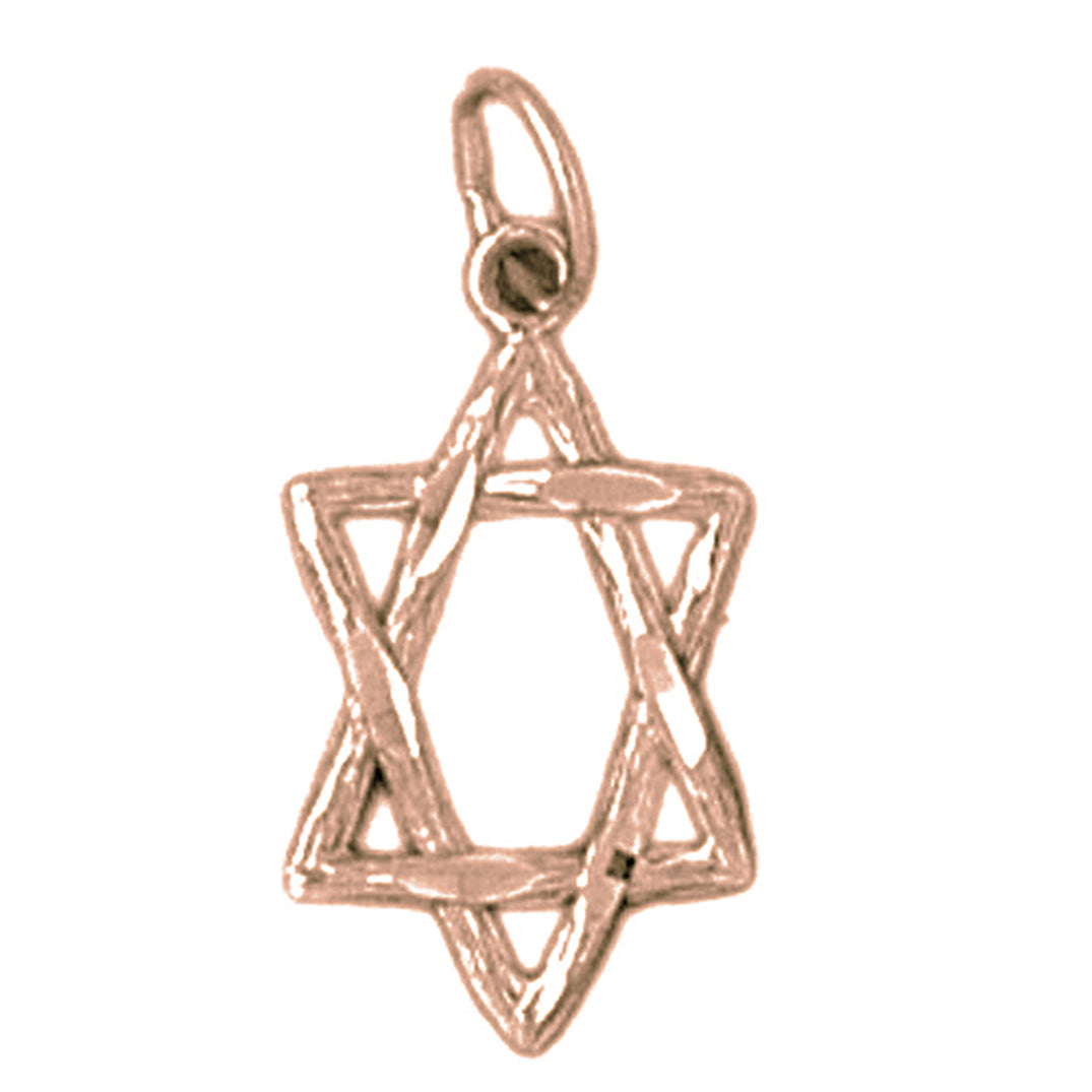 14K or 18K Gold Star of David Pendant