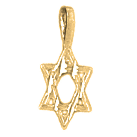 14K or 18K Gold Star of David Pendant