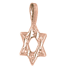 14K or 18K Gold Star of David Pendant