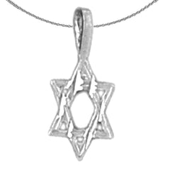 Colgante Estrella de David de Oro de 14K o 18K