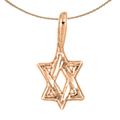 14K or 18K Gold Star of David Pendant