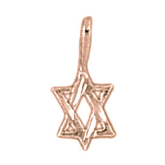 14K or 18K Gold Star of David Pendant