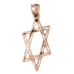 14K or 18K Gold Star of David Pendant