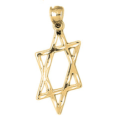 14K or 18K Gold Star of David Pendant