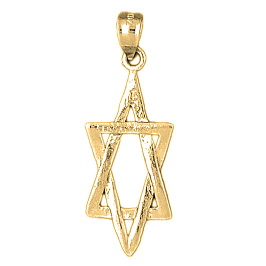 14K or 18K Gold Star of David Pendant