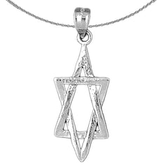 Colgante Estrella de David de Oro de 14K o 18K