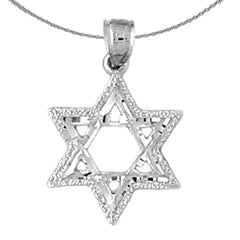 Colgante Estrella de David de Oro de 14K o 18K