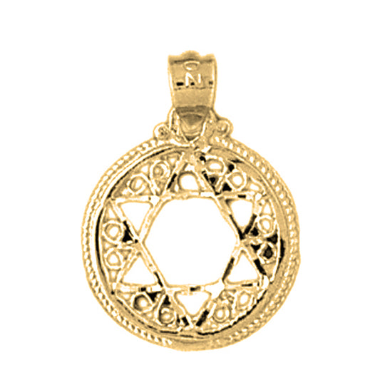 14K or 18K Gold Star of David Pendant