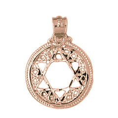 14K or 18K Gold Star of David Pendant