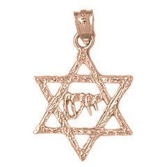 14K or 18K Gold Star of David Pendant