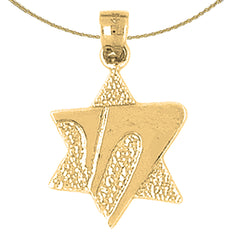 Colgante Estrella de David de Oro de 14K o 18K