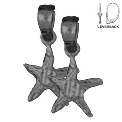 14K or 18K Gold Starfish Earrings