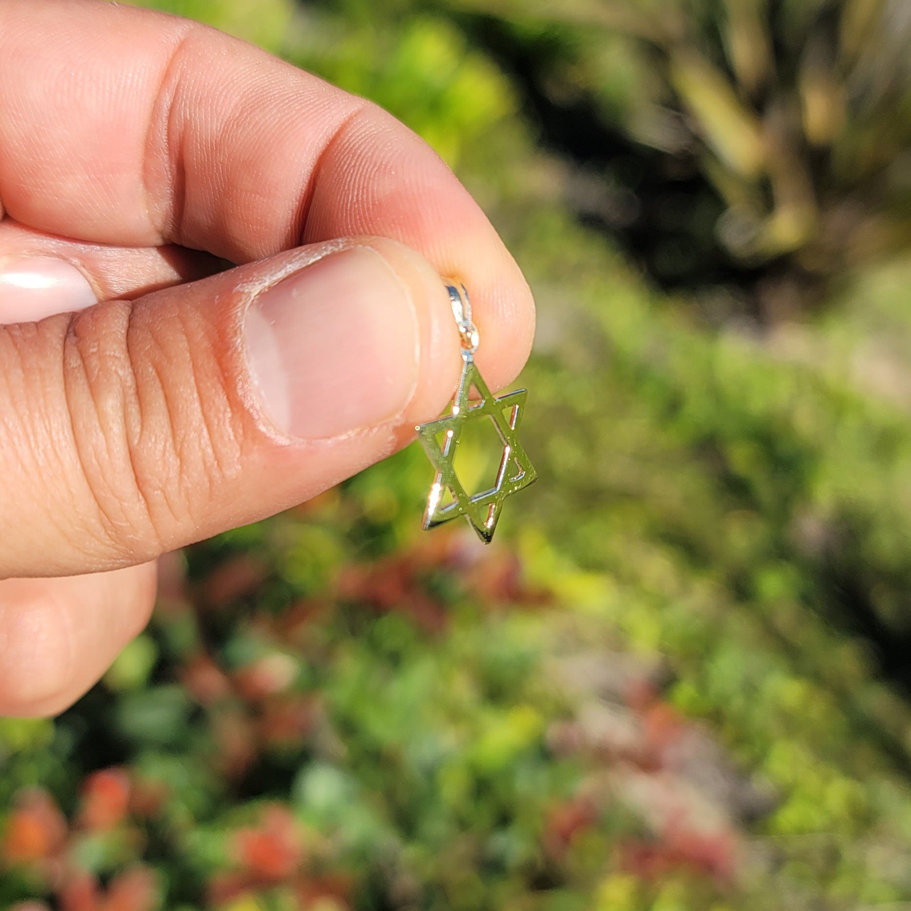 14K or 18K Gold Star of David Pendant