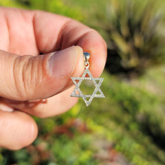 Colgante Estrella de David de Oro de 14K o 18K