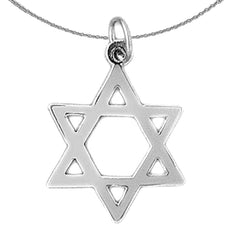 Colgante Estrella de David de Oro de 14K o 18K