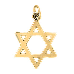 14K or 18K Gold Star of David Pendant