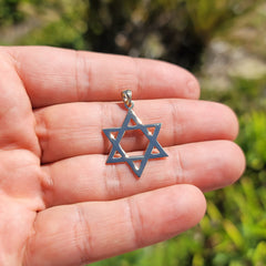 Colgante Estrella de David de Oro de 14K o 18K