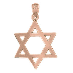 14K or 18K Gold Star of David Pendant