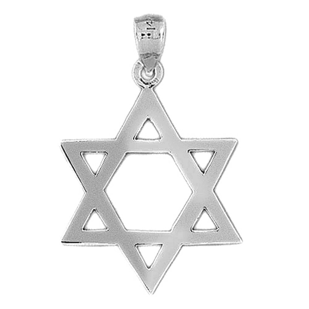 14K or 18K Gold Star of David Pendant