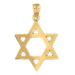 14K or 18K Gold Star of David Pendant