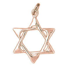 14K or 18K Gold Star of David Pendant