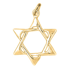 14K or 18K Gold Star of David Pendant