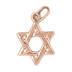 14K or 18K Gold Star of David Pendant