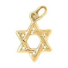 14K or 18K Gold Star of David Pendant