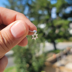 Colgante Estrella de David de Oro de 14K o 18K
