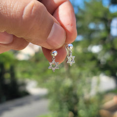 Colgante Estrella de David de Oro de 14K o 18K