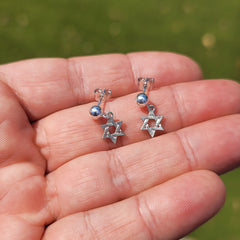 Colgante Estrella de David de Oro de 14K o 18K