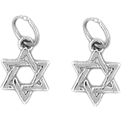 14K or 18K Gold 14mm Star of David Earrings