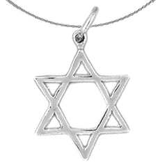 Colgante Estrella de David de Oro de 14K o 18K