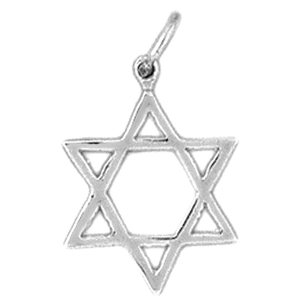 14K or 18K Gold Star of David Pendant