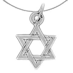 Colgante Estrella de David de Oro de 14K o 18K