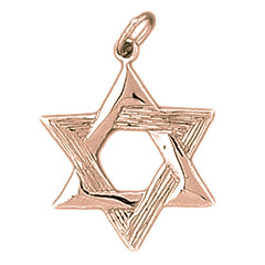 14K or 18K Gold Star of David Pendant