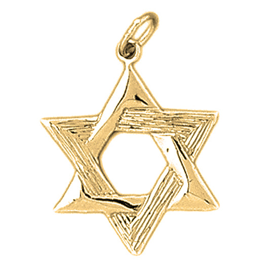 14K or 18K Gold Star of David Pendant