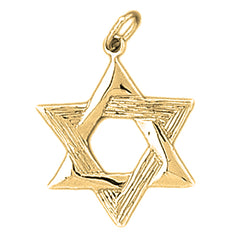 14K or 18K Gold Star of David Pendant