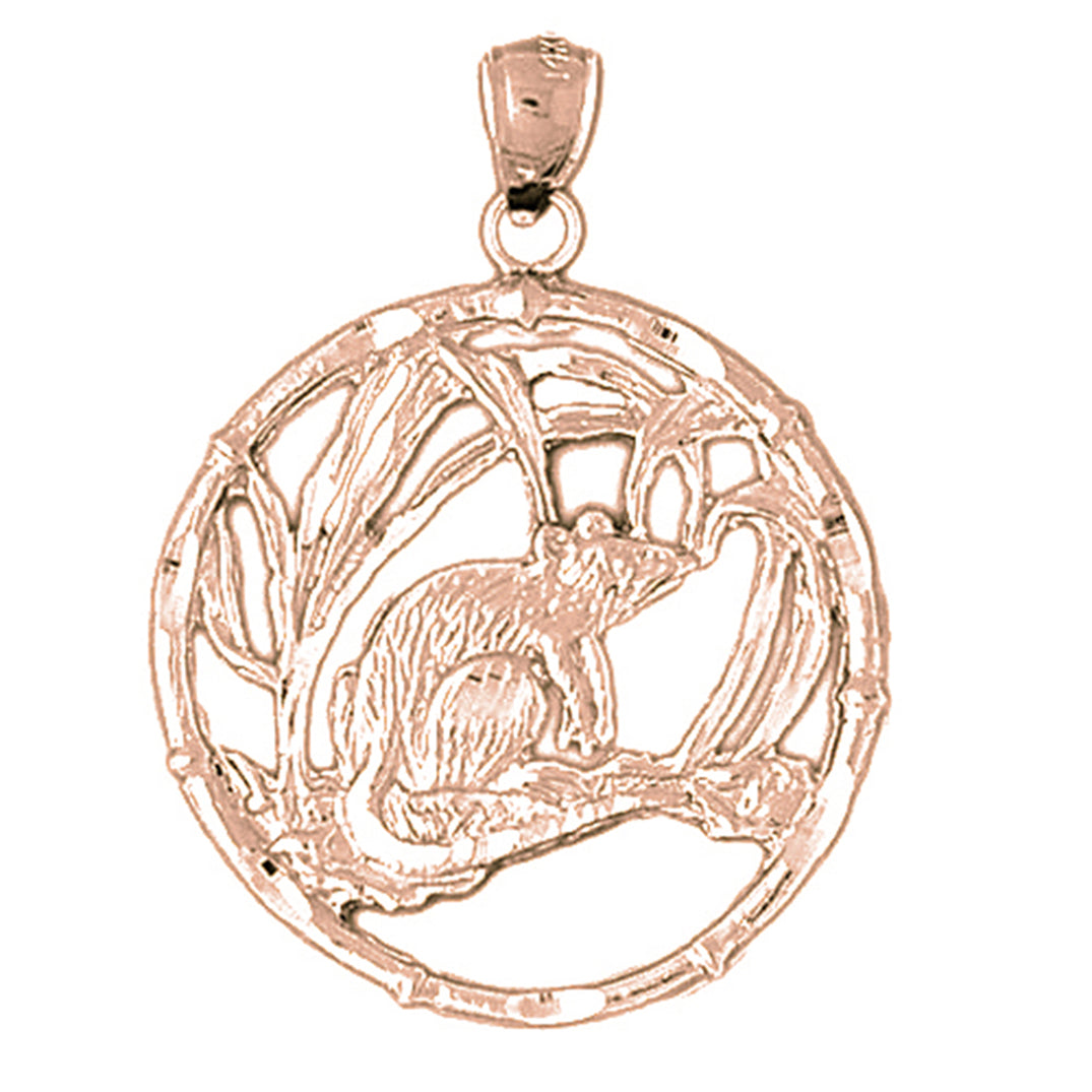 10K, 14K or 18K Gold Chinese Zodiacs - Mouse Pendant