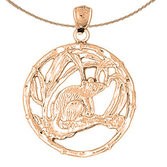 10K, 14K or 18K Gold Chinese Zodiacs - Mouse Pendant