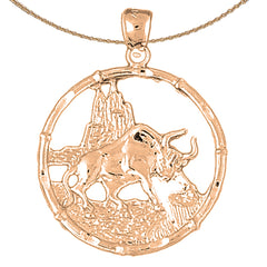 10K, 14K or 18K Gold Chinese Zodiacs -Tiger Pendant