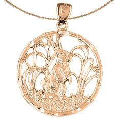 Zodíacos Chinos de Oro de 10K, 14K o 18K - Colgante Toro