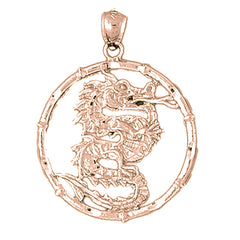 10K, 14K or 18K Gold Chinese Zodiacs - Dragon Pendant