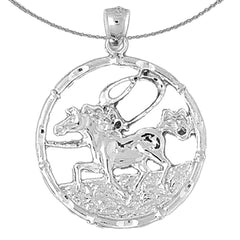 10K, 14K or 18K Gold Chinese Zodiacs - Horse Pendant