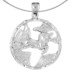 10K, 14K oder 18K Gold Chinesische Tierkreiszeichen - Elchanhänger