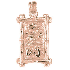 10K, 14K or 18K Gold Chinese Zodiacs - Longevity Pendant