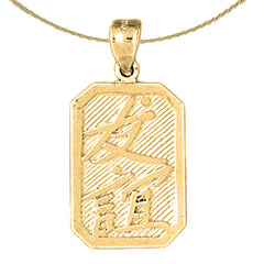 10K, 14K or 18K Gold Chinese Zodiacs - Friendship Pendant