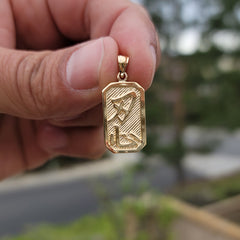 10K, 14K or 18K Gold Chinese Zodiacs - Patience Pendant