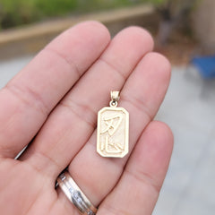 10K, 14K or 18K Gold Chinese Zodiacs - Patience Pendant