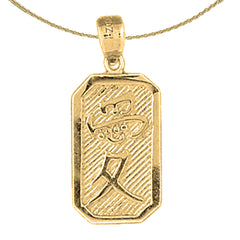 10K, 14K or 18K Gold Chinese Zodiacs - Love Pendant